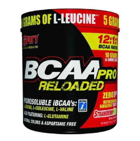 SAN BCAA-Pro Reloaded, 1 lb Strawberry Kiwi SAN BCAA-Pro Reloaded, 1 lb Strawberry Kiwi
