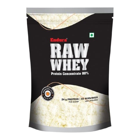 1 - Endura Raw Whey Concentrate 80%,  2 lb  Unflavoured 