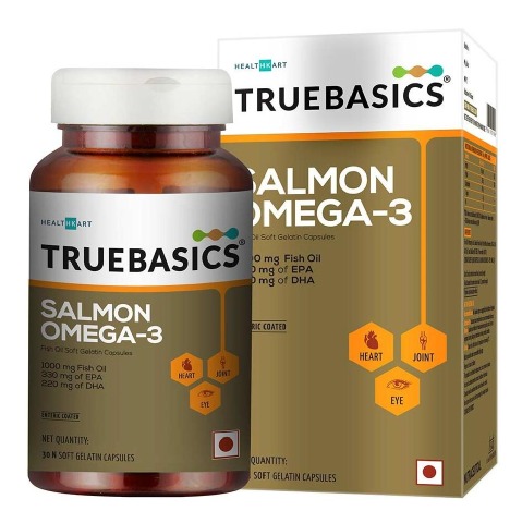 7 - TrueBasics Slamon Omega EPA 330 DHA 220,  30 softgels 