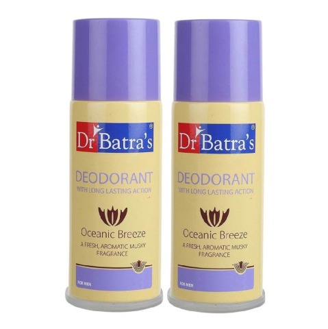 Dr Batra's Deodorant for Men (Pack of 2),  150 ml  Oceanic Breeze 