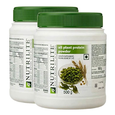 Amway Nutrilite All Plant Protein 1.1 lb Unflavoured - Pack of 2