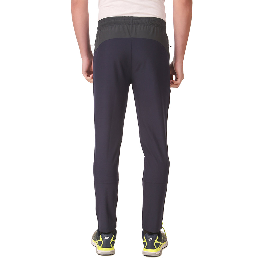 3 - Fitinc NS Lycra Trackpant with Both Side Zip Pockets,  Black  Large 