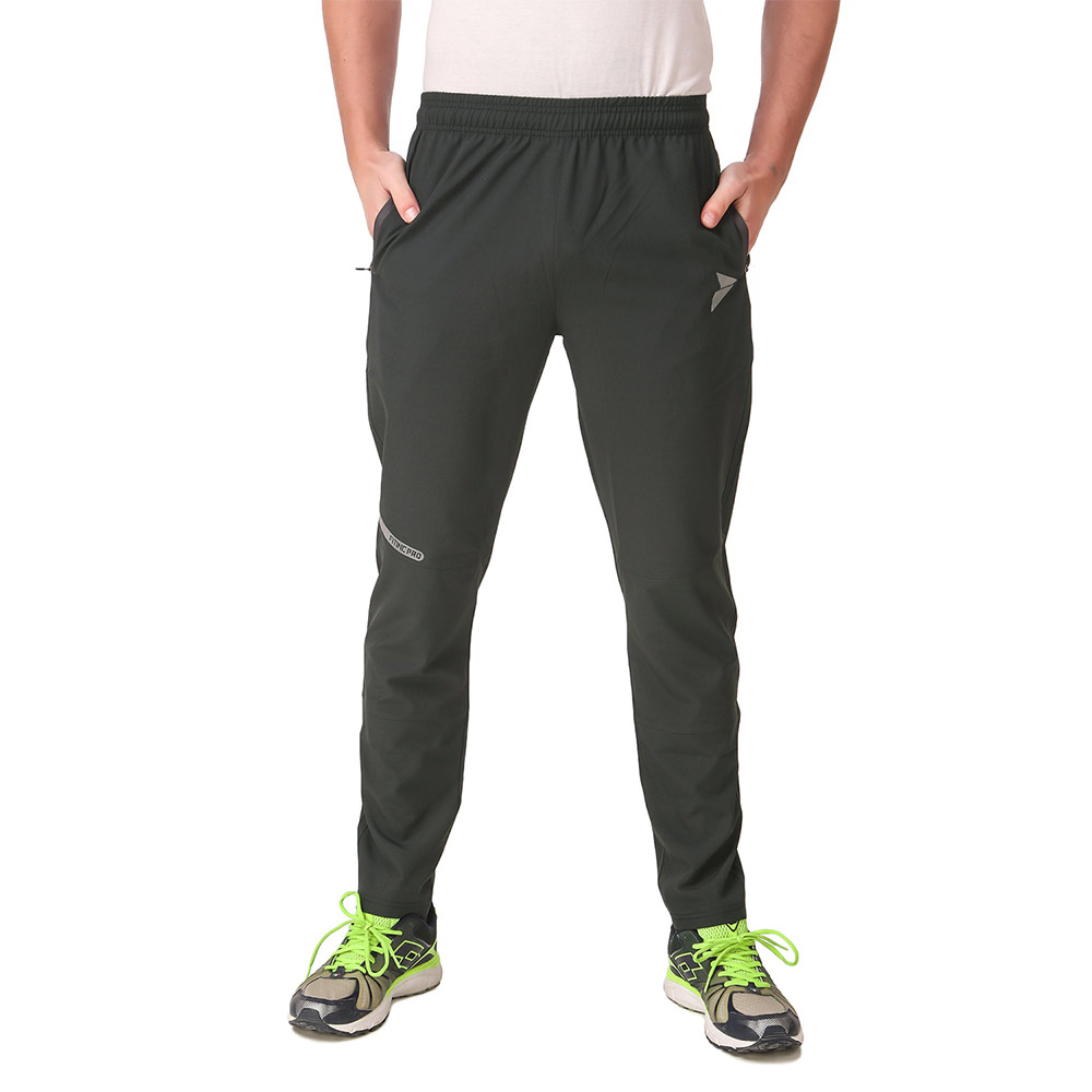 7 - Fitinc NS Lycra Trackpant with Both Side Zip Pockets,  Grey  Medium 