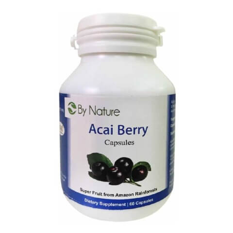 By Nature Acai Berry Capsules, 60 capsules Unflavoured By Nature Acai Berry Capsules, 60 capsules Unflavoured