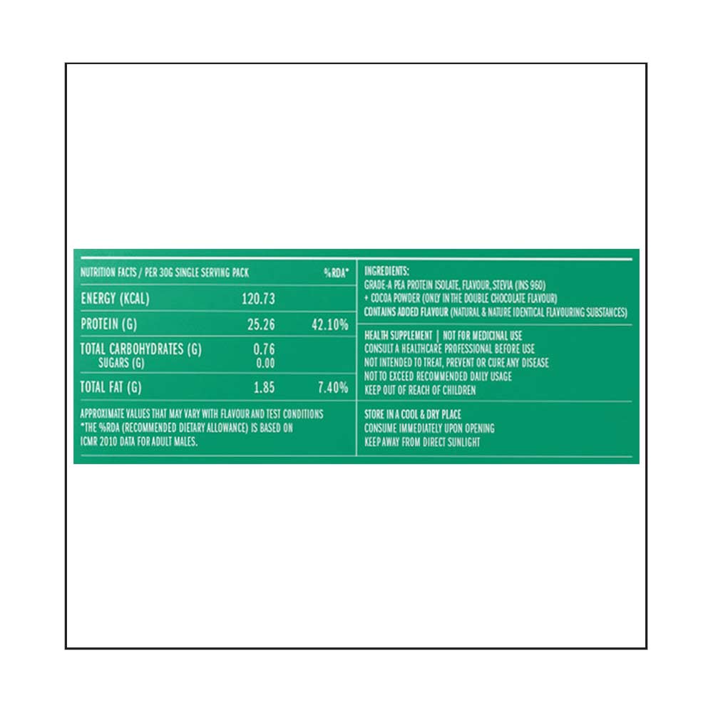 supplement - Habbit Green Pea Protein Isolate,  1.98 lb  30 Servings, Cookie Dough 