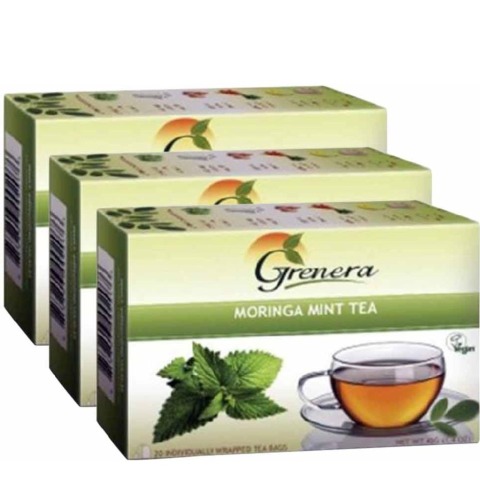 Grenera Moringa Tea, Mint 20 Piece(s)/Pack - Pack of 3 Grenera Moringa Tea, Mint 20 Piece(s)/Pack - Pack of 3