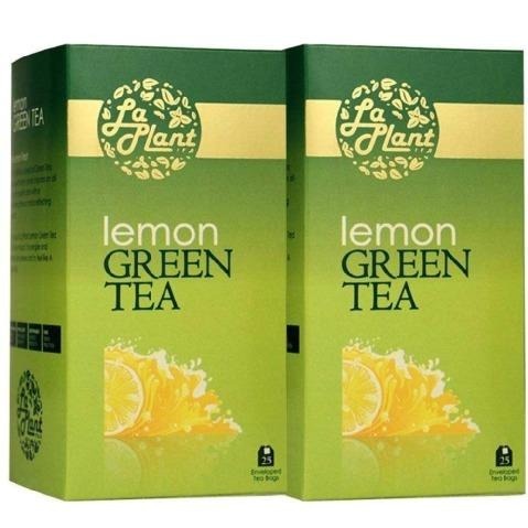 Laplant Green Tea & Lemon, 25 Piece(s)/Pack Lemon - Pack of 2 Laplant Green Tea & Lemon, 25 Piece(s)/Pack Lemon - Pack of 2