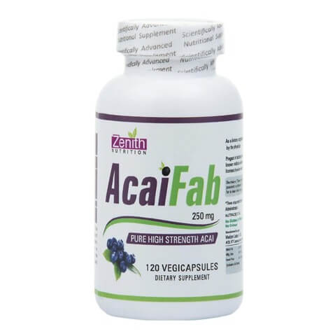 Zenith Nutrition AcaiFab, 120 capsules Unflavoured Zenith Nutrition AcaiFab, 120 capsules Unflavoured