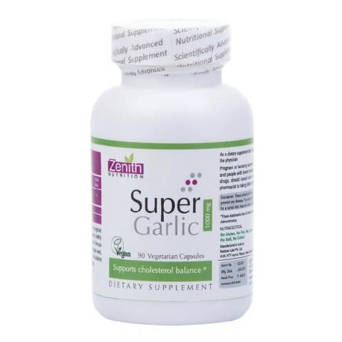Zenith Nutrition Super Garlic (1000mg), 90 veggie capsule(s) Zenith Nutrition Super Garlic (1000mg), 90 veggie capsule(s)