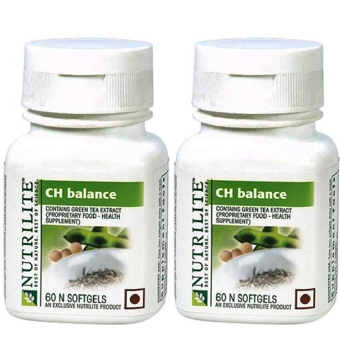 1 - Amway Nutrilite CH Balance - Pack of 2,  60 softgels  Unflavoured 