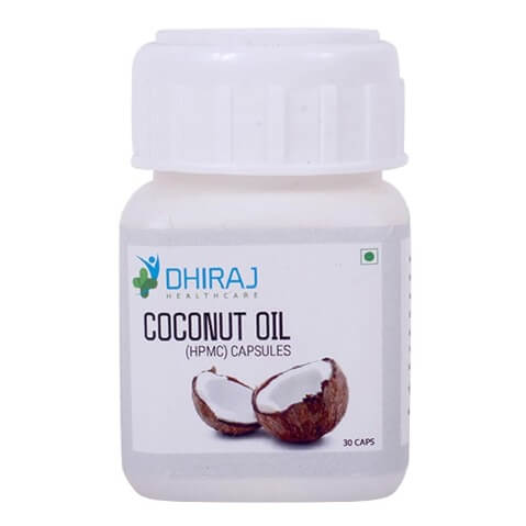 Dhiraj Coconut Oil Capsule, 30 capsules Dhiraj Coconut Oil Capsule, 30 capsules