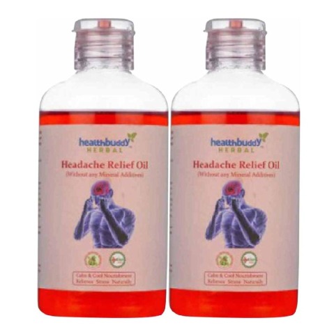 Healthbuddy Headache Relief Oil, 200 ml - Pack of 2 Healthbuddy Headache Relief Oil, 200 ml - Pack of 2