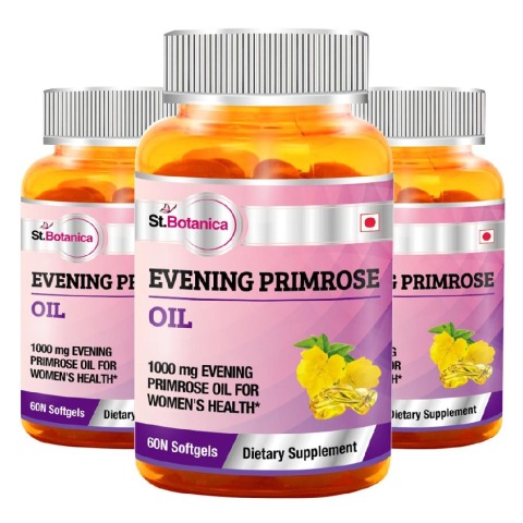 St.Botanica Evening Primrose Oil - Pack of 3, 60 softgels St.Botanica Evening Primrose Oil - Pack of 3, 60 softgels