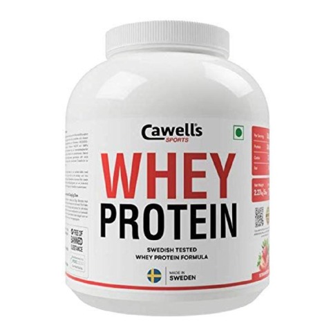 1 - Cawells Sports Whey Protein, 5.0 lb Strawberry