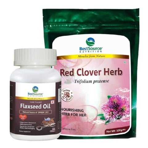 BestSource Nutrition For Women Health Combo 2 - Red Clover+ Flaxseed Oil BestSource Nutrition For Women Health Combo 2 - Red Clover+ Flaxseed Oil