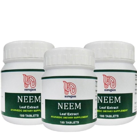 Nirogam Neem Leaf Extract, 100 tablet(s) - Pack of 3 Nirogam Neem Leaf Extract, 100 tablet(s) - Pack of 3