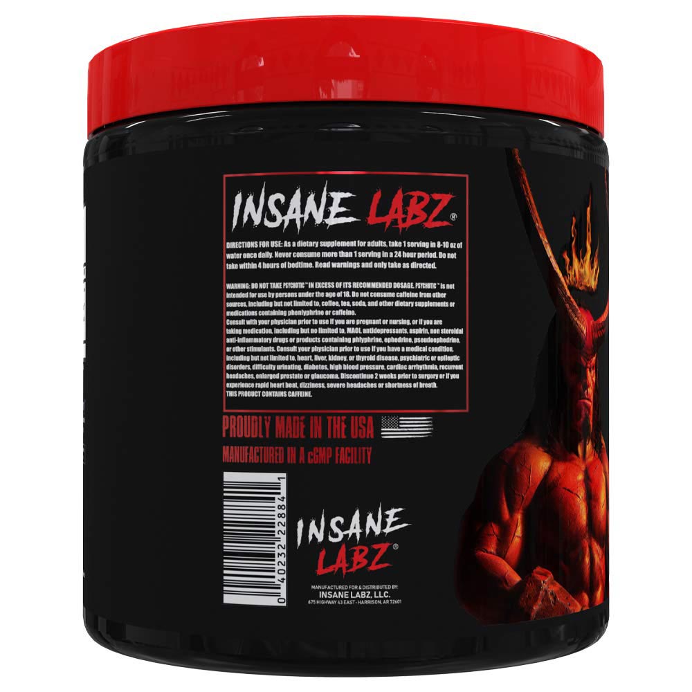back - Insane Labz Psychotic HELLBOY Edition,  0.55 lb  Blue Raspberry 