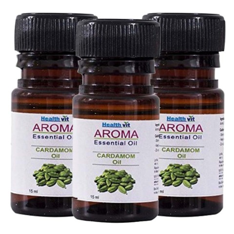 Healthvit Aroma Cardamom Oil, 15 ml for All Skin Types - Pack of 3 Healthvit Aroma Cardamom Oil, 15 ml for All Skin Types - Pack of 3