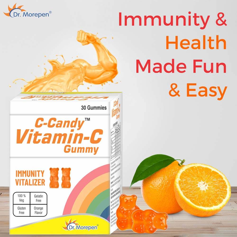 2 - Dr. Morepen C-CANDY Vitamin C Gummies,  30 gummies  Orange 