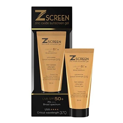2 - Zscreen Zinc Oxide Sunscreen Gel,  50 ml  SPF 50 UVA/UVB PA+++ 