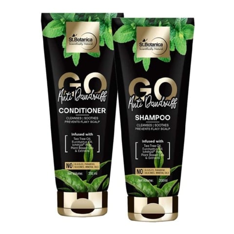 10 - St.Botanica Go Anti Dandruff Shampoo + Conditioner,  2 Piece(s)/Pack  200 ml Each 