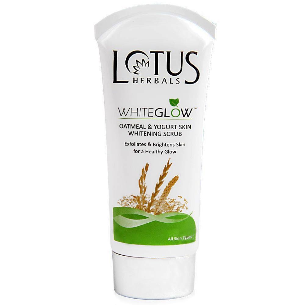 Lotus Herbals Whiteglow Scrub,  100 g  Oatmeal & Yogurt 