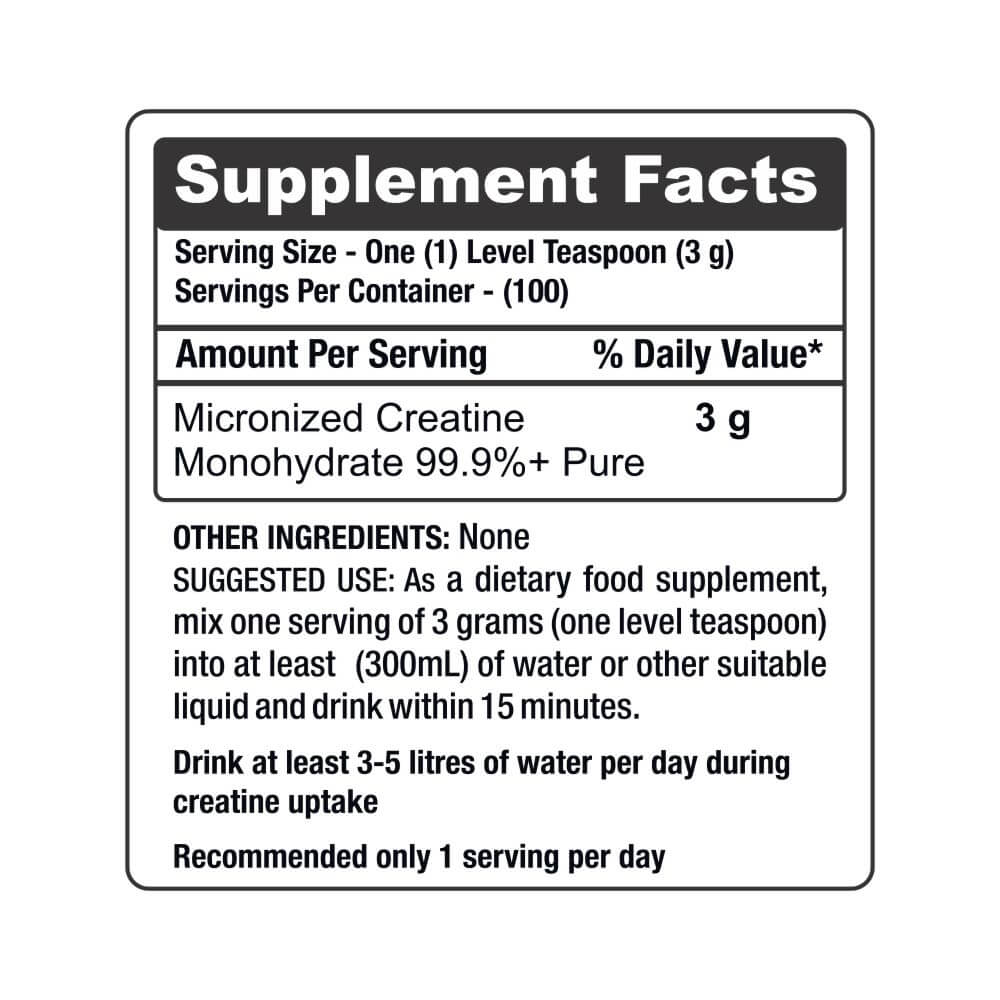 4 - HealthXP Essential Series Micronized Creatine,  Unflavoured  0.66 lb 