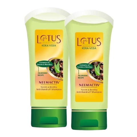 Lotus Herbals Shampoo, 150 ml Kera Veda Neemactiv Neem and Reetha - Pack of 2 Lotus Herbals Shampoo, 150 ml Kera Veda Neemactiv Neem and Reetha - Pack of 2