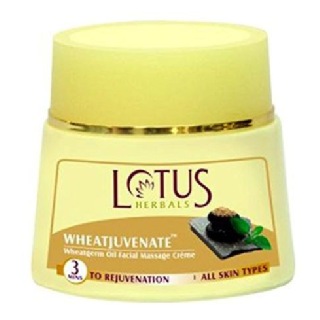 Lotus Herbals Wheatjuvenate Massage Cream, 50 g for All Skin Types