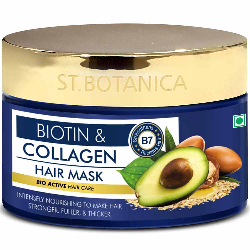 1 - St.Botanica Biotin & Collagen Hair Mask,  200 ml  for All Hair Types 