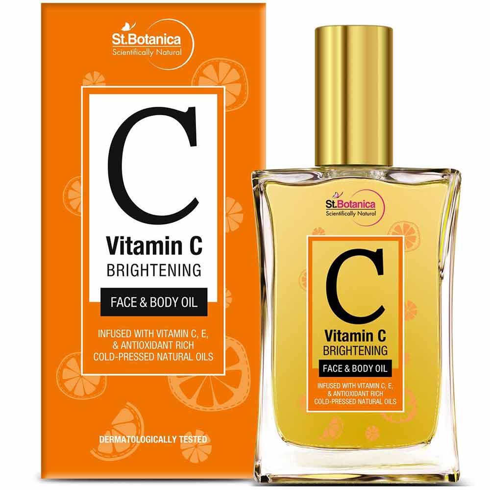 2 - St.Botanica Vitamin C Brightening Face & Body Oil,  100 ml  for All Skin Types 