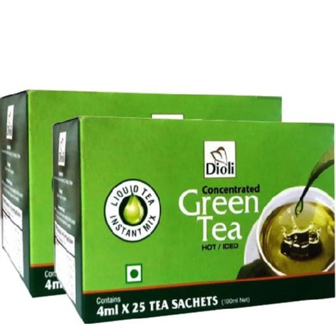Dioli Concentrated Green Tea, 25 sachets/pack Natural - Pack of 2 Dioli Concentrated Green Tea, 25 sachets/pack Natural - Pack of 2