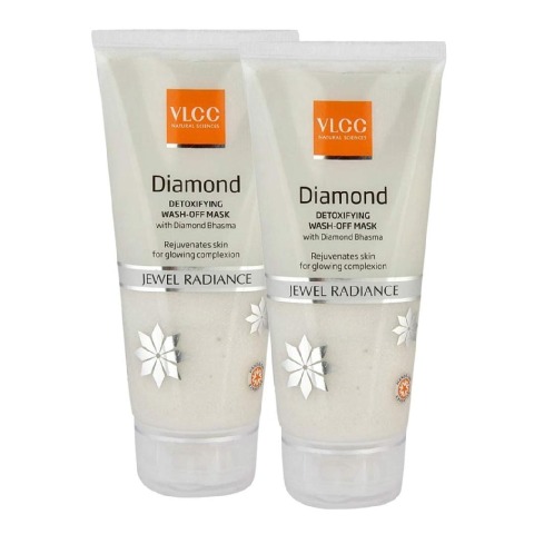 VLCC Diamond Detoxifying Wash-Off Mask - Pack of 2, 80 g Jewal Radiance VLCC Diamond Detoxifying Wash-Off Mask - Pack of 2, 80 g Jewal Radiance