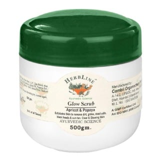 Herbline Glow Scrub, 500 g Apricot & Papaya