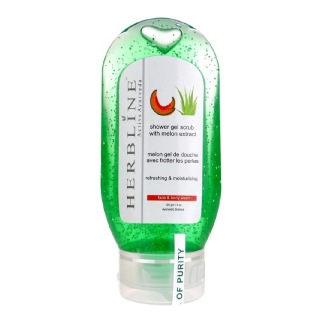 Herbline Melon Shower Gel Scrub, 120 g Face & Body Wash