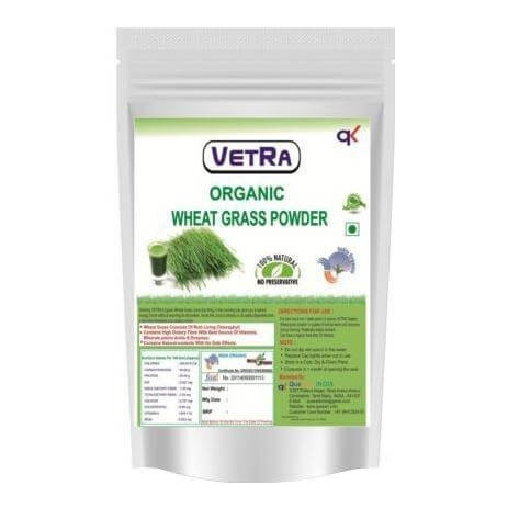 Vetra Organic Wheat Grass Powder (Pack of 4), 250 g Vetra Organic Wheat Grass Powder (Pack of 4), 250 g