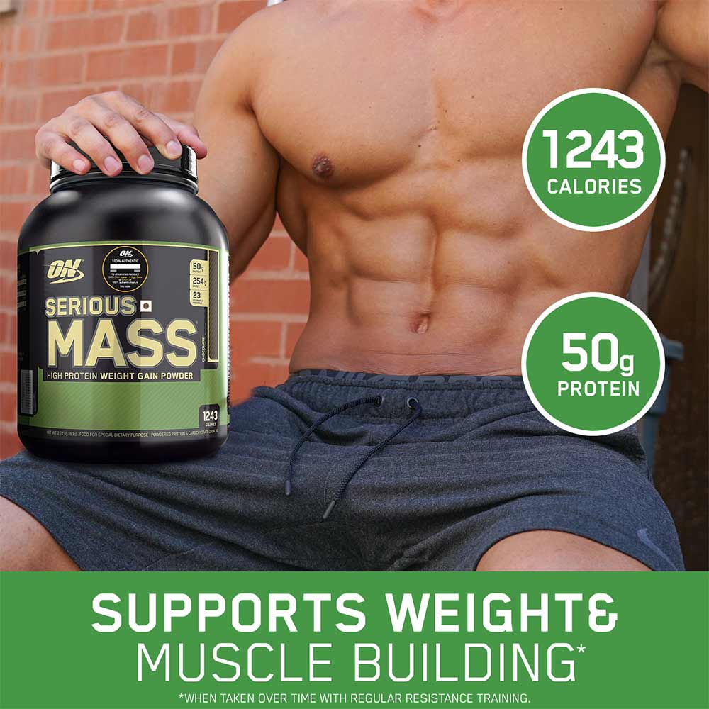 7 - ON (Optimum Nutrition) Serious Mass,  6 lb  Chocolate 