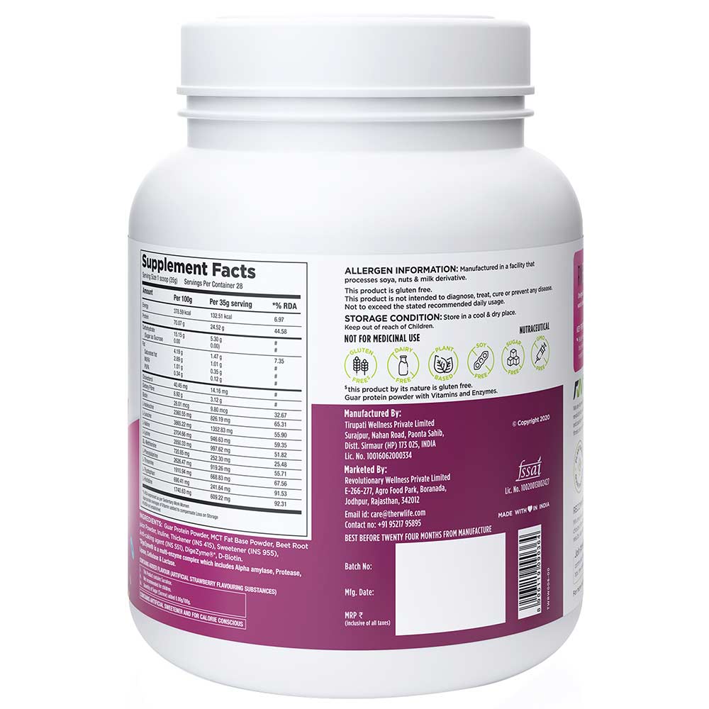 supplementinfo - RW Plant Based Protein Femfit,  Strawberry  2.2 lb 