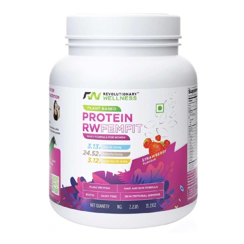 1 - RW Plant Based Protein Femfit,  Strawberry  2.2 lb 