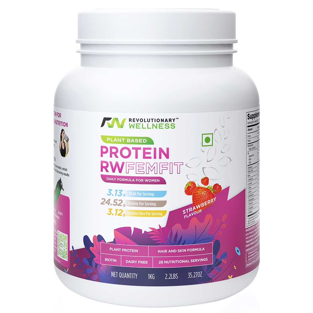 1 - RW Plant Based Protein Femfit,  Strawberry  2.2 lb 