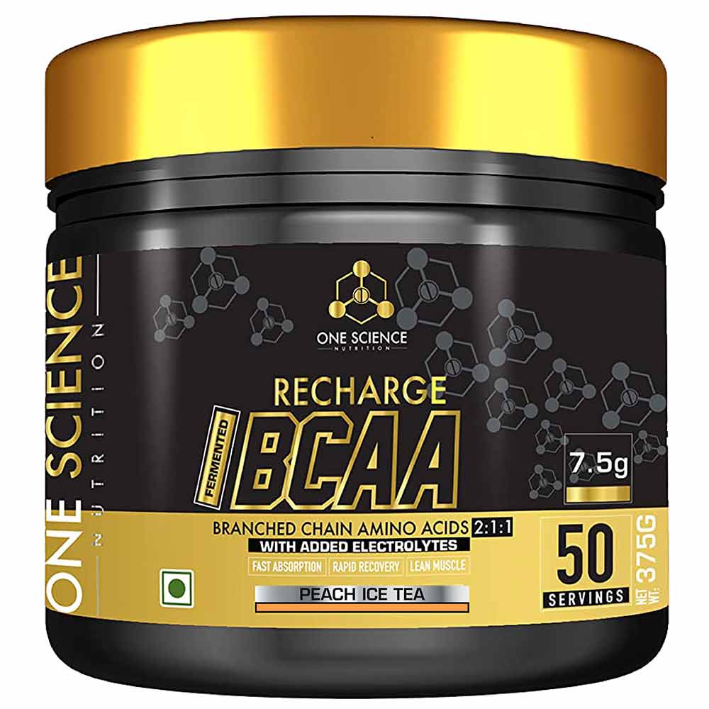 1 - One Science Nutrition Recharge BCAA,  0.82 lb  50 Servings  Peach Ice Tea 