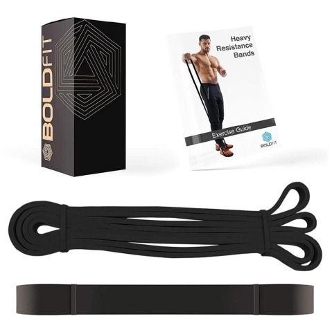 1 - Boldfit Resistance Band, Black Heavy