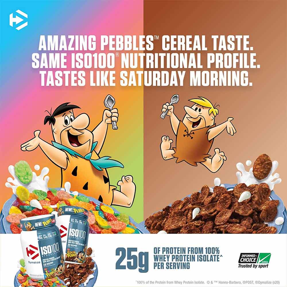 4 - Dymatize ISO 100 Hydrolyzed,  1.6 lb  Fruity Pebbles 