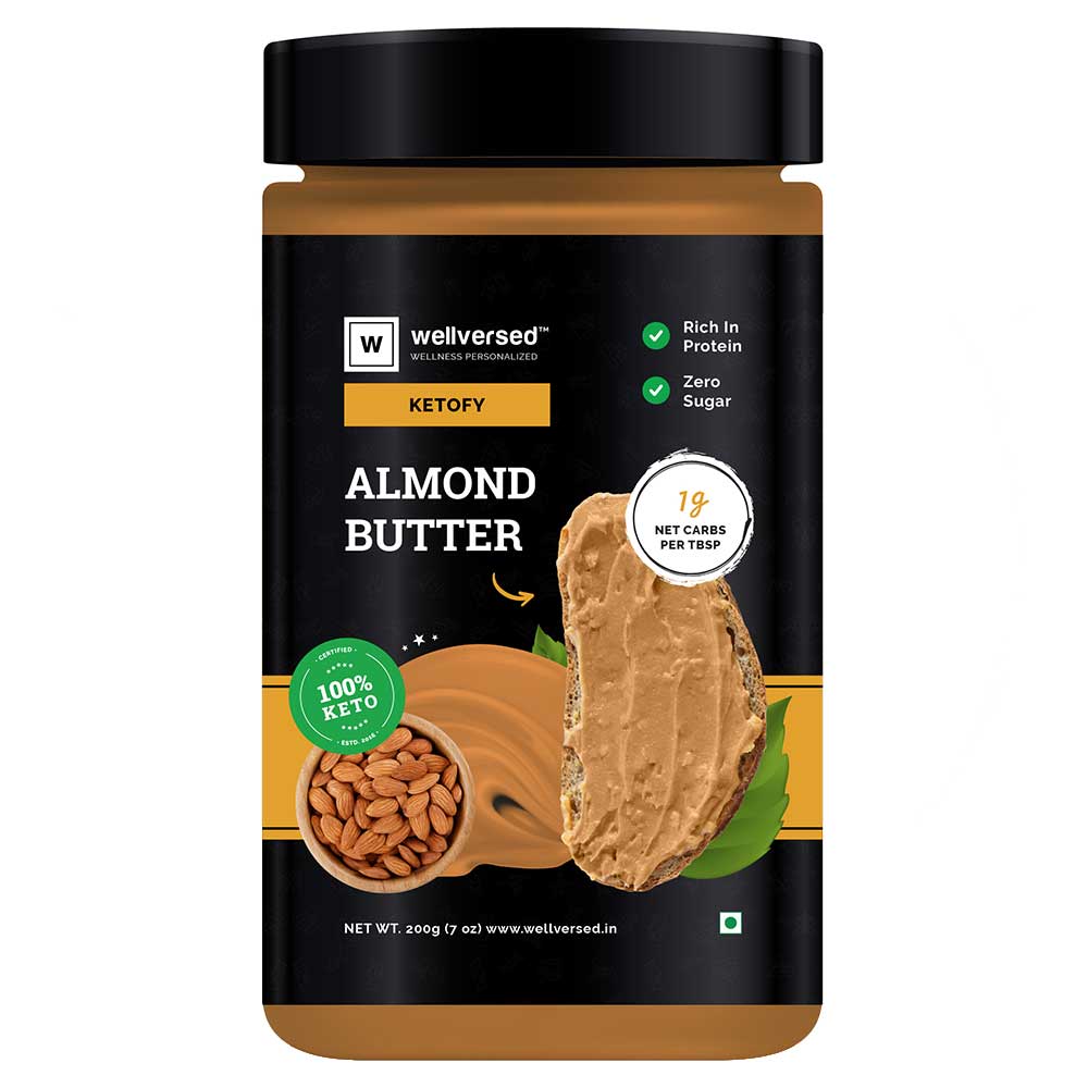 3 - Ketofy Almond Butter,  Unflavoured  200 g 