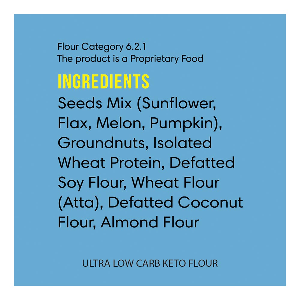 ingredients - Lo! Foods Ultra Low Carb Keto Atta,  Unflavoured  5 kg 