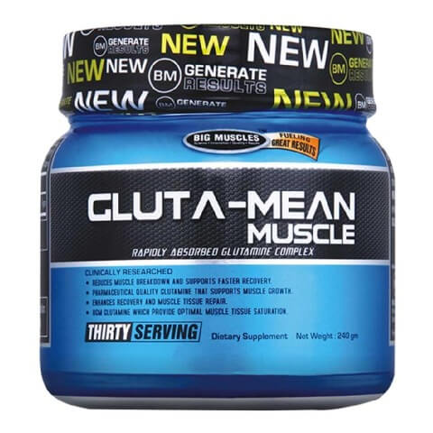 Big Muscle Gluta-Mean Muscle, 0.53 lb Unflavoured Big Muscle Gluta-Mean Muscle, 0.53 lb Unflavoured