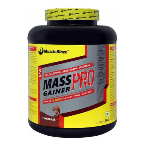 MuscleBlaze Mass Gainer PRO with Creapure, Chocolate 6.6 lb MuscleBlaze Mass Gainer PRO with Creapure, Chocolate 6.6 lb