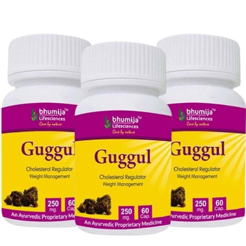 Bhumija Guggul - Pack of 3, 60 capsules Bhumija Guggul - Pack of 3, 60 capsules