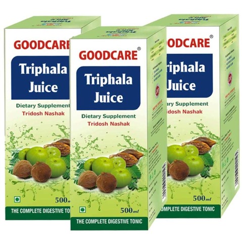 Goodcare Triphala Juice - Pack of 3 Natural 0.500 L Goodcare Triphala Juice - Pack of 3 Natural 0.500 L