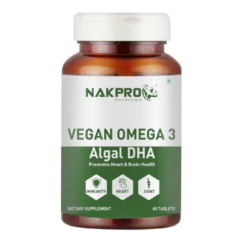 1 - Nakpro Vegan Omega 3 Algal DHA,  60 tablet(s) 